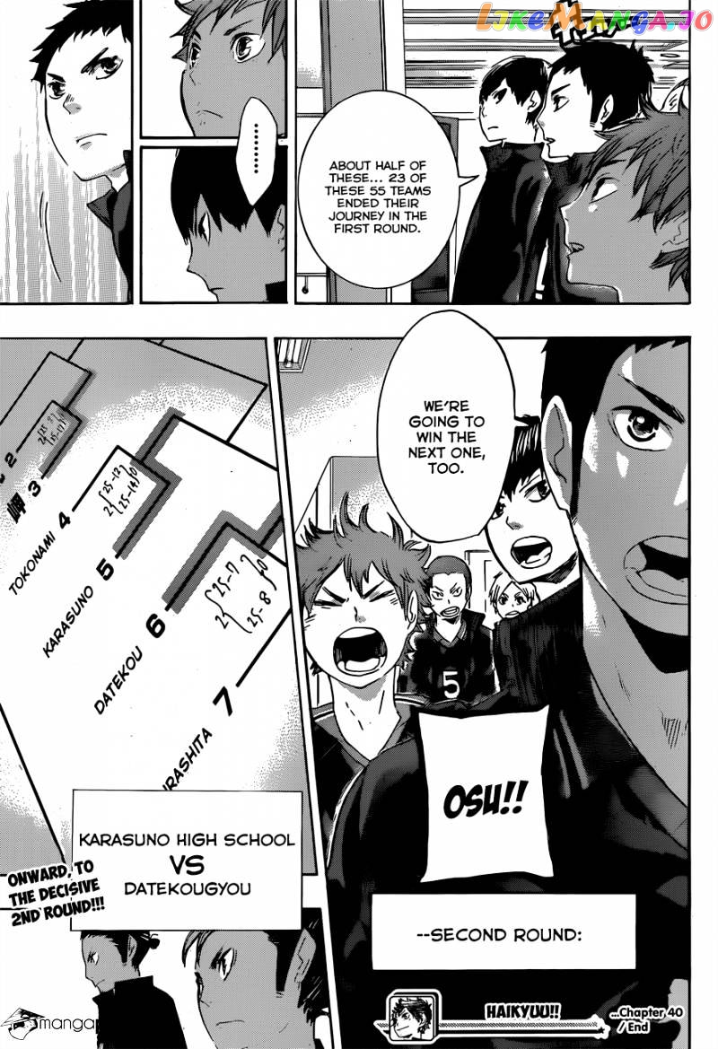 Haikyuu!! chapter 40 - page 20