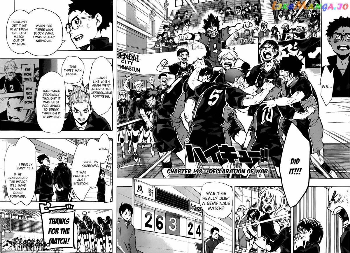 Haikyuu!! chapter 148 - page 2