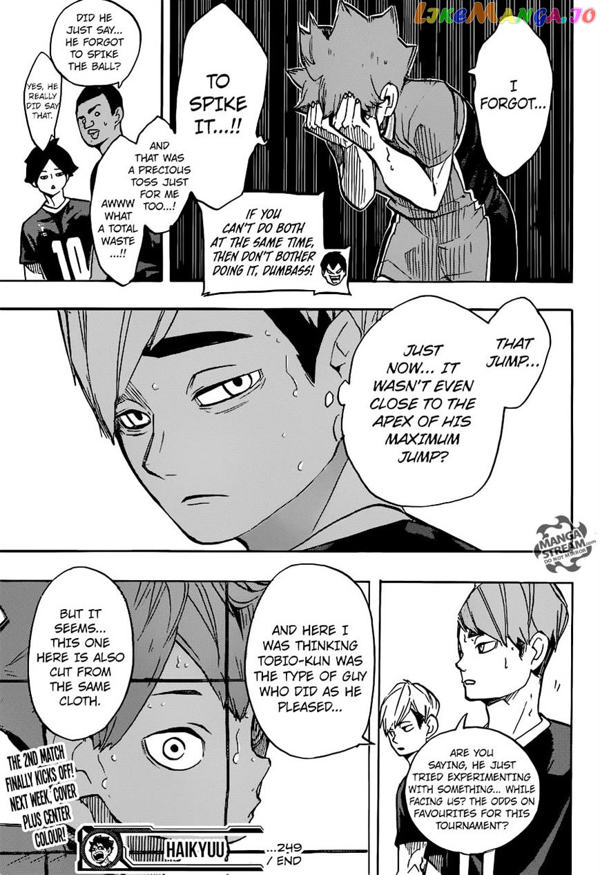 Haikyuu!! chapter 249 - page 20