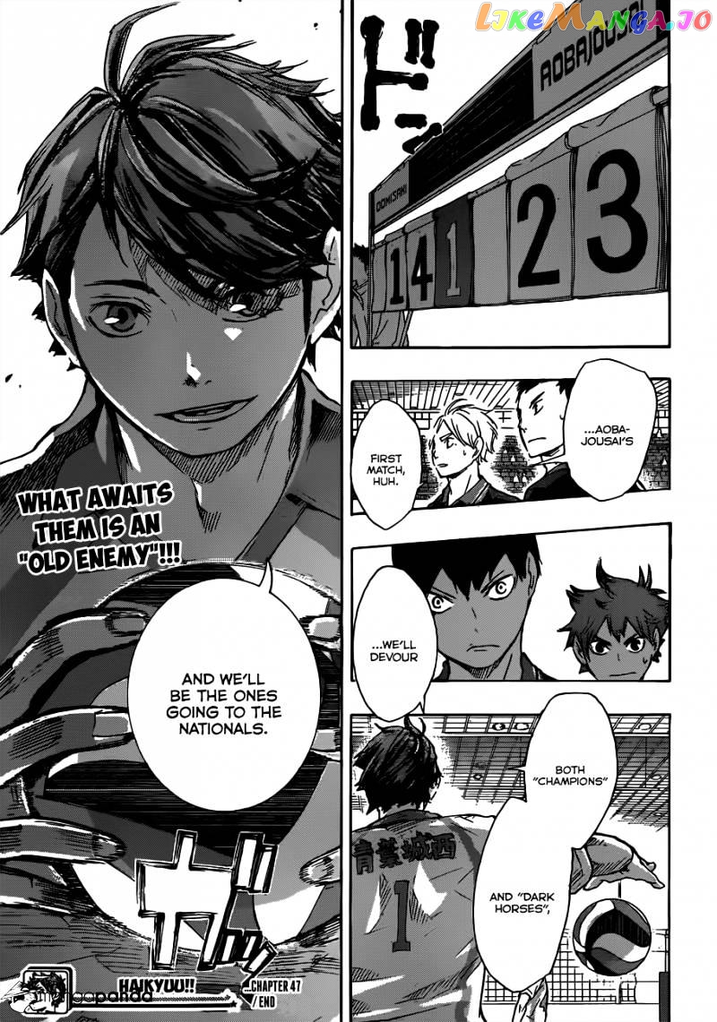 Haikyuu!! chapter 47 - page 20