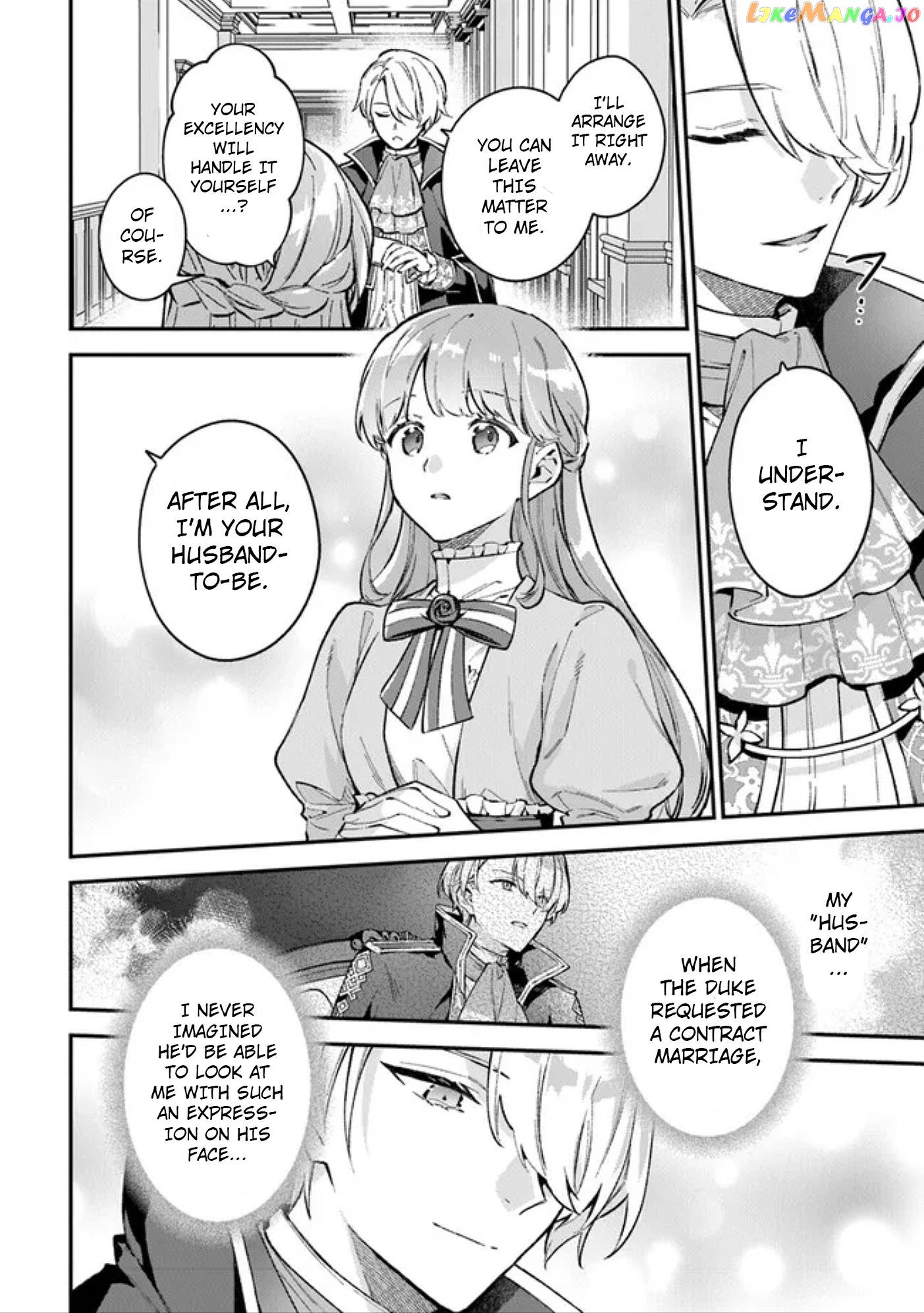 An Incompetent Woman Wants to Be a Villainess ~The Young Lady Who Married as a Substitute for Her Stepsister Didn't Notice the Duke's Doting~ chapter 3.2 - page 14