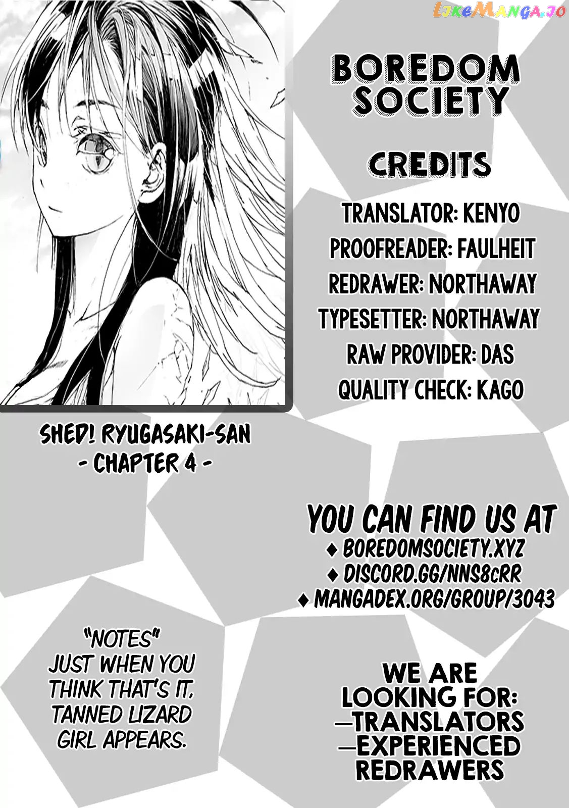 Shed! Ryugasaki-San chapter 4 - page 4