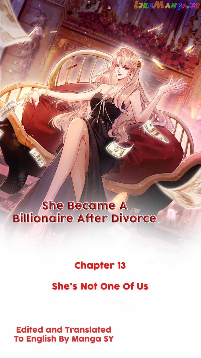 She Became A Billionaire After Divorce Chapter 13 - page 1