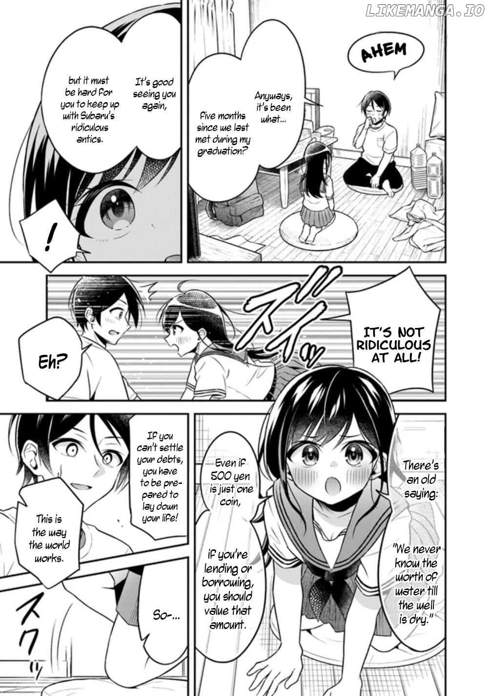 Yuujin ni 500 Yen Kashitara Shakkin no Kata ni Imouto wo Yokoshitekita no Dakeredo, Ore wa Ittai Dou Sureba Iin Darou chapter 1 - page 8