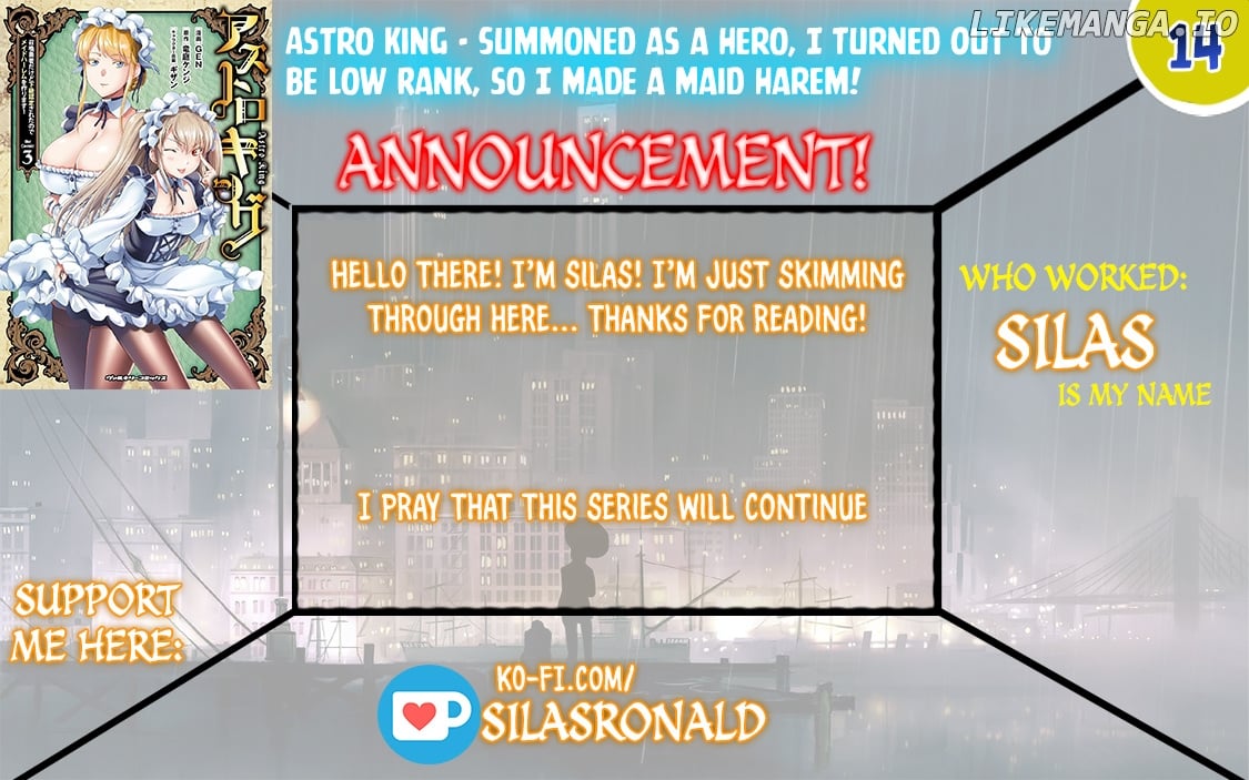 Astro King – Summoned As A Hero, I Turned Out To Be Low Rank, So I Made A Maid Harem! chapter 14 - page 1