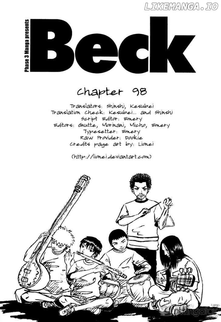 Beck chapter 98 - page 1