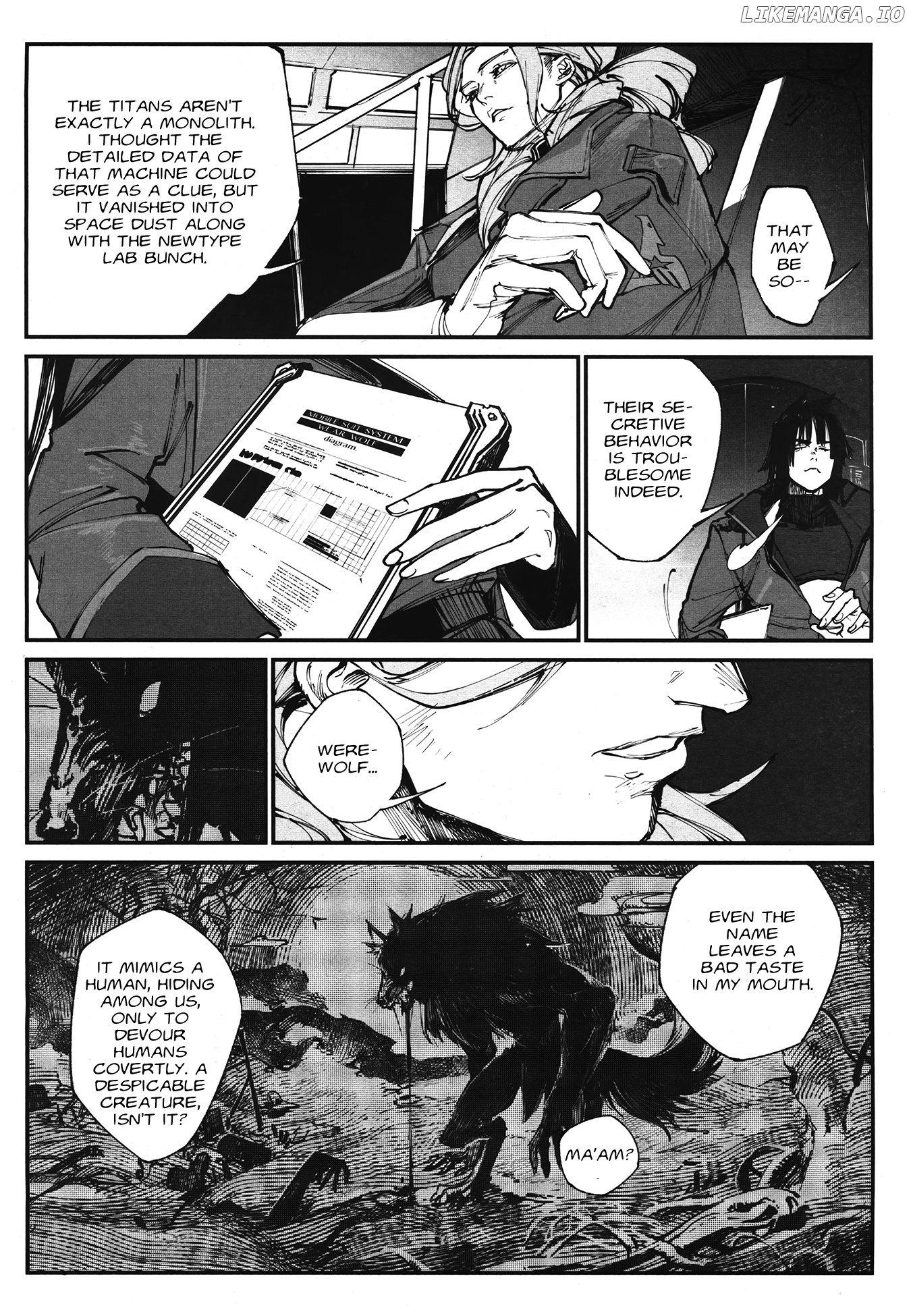 Mobile Suit Gundam Wearwolf chapter 1 - page 34