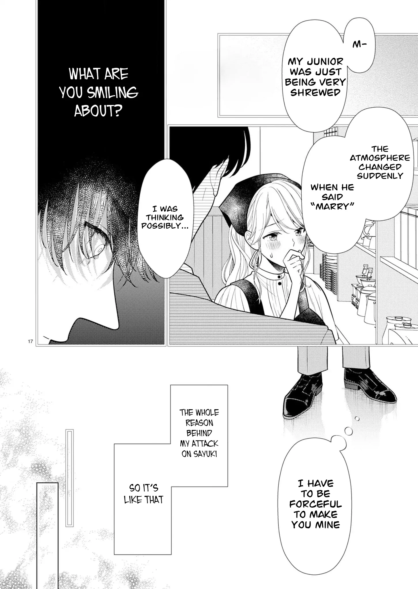 Yandere Killing!! ~When I told my obsessive childhood friend, "I love you too," he shifted to the romantic comedy route~ Chapter 3 - page 17