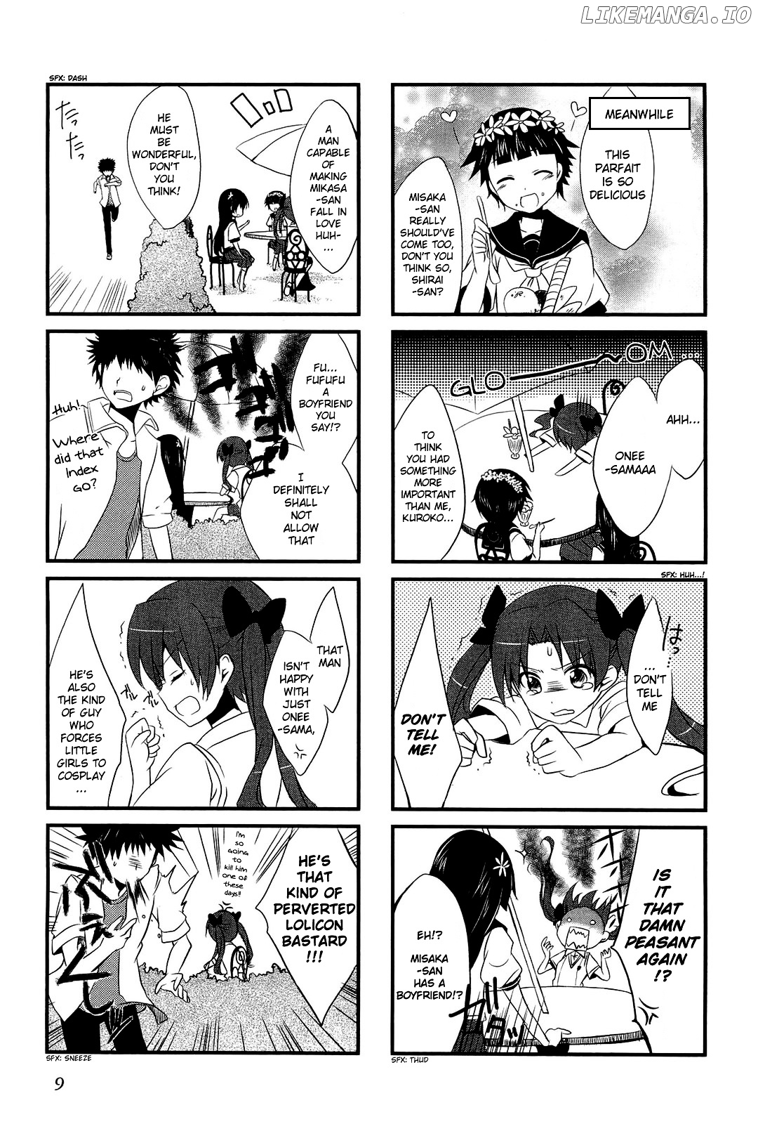 4-koma Koushiki Anthology - Toaru Kagaku no Railgun x Toaru Majutsu no Index chapter 1 - page 11