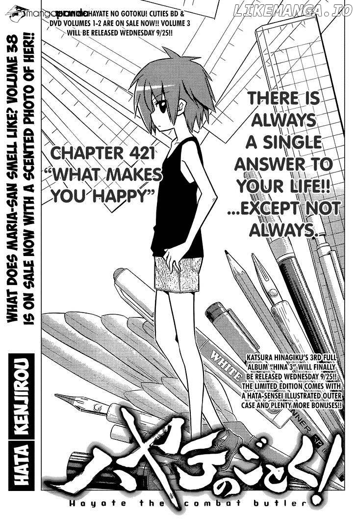 Hayate no Gotoku! chapter 421 - page 2