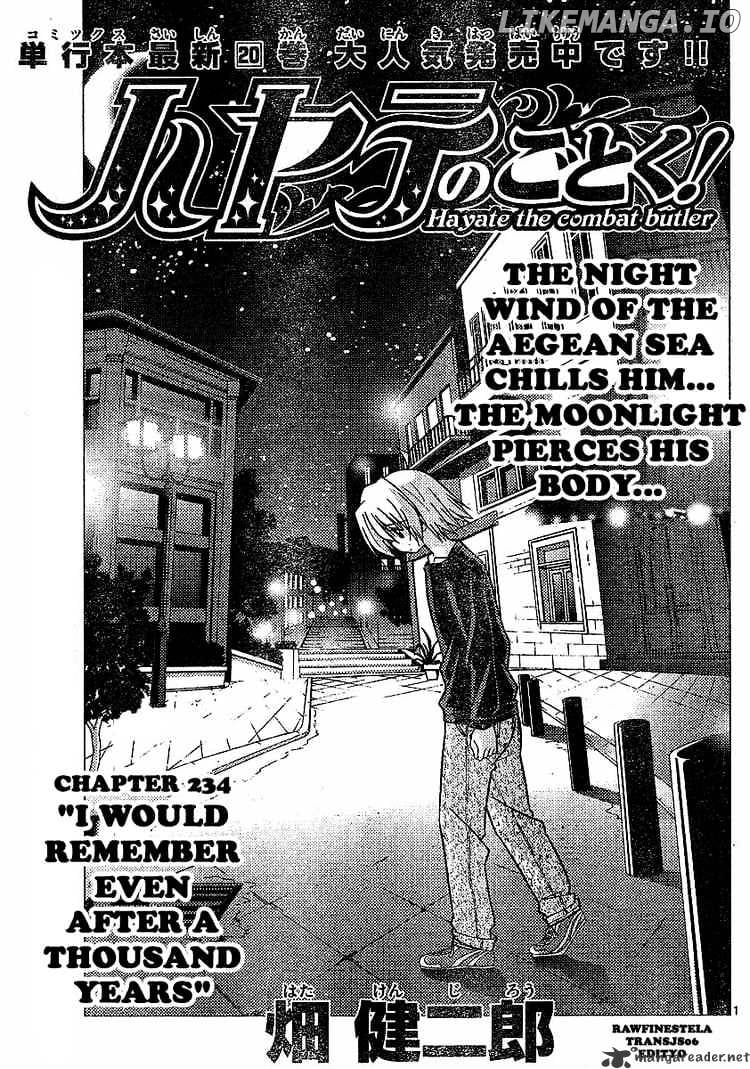 Hayate no Gotoku! chapter 234 - page 1