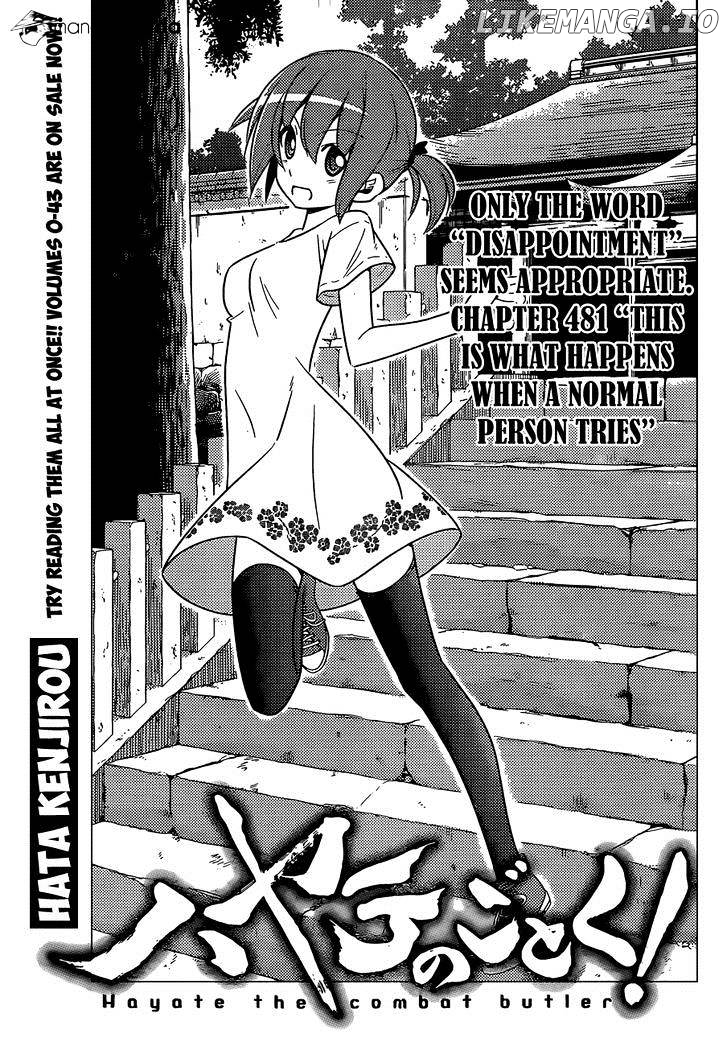 Hayate no Gotoku! chapter 481 - page 4