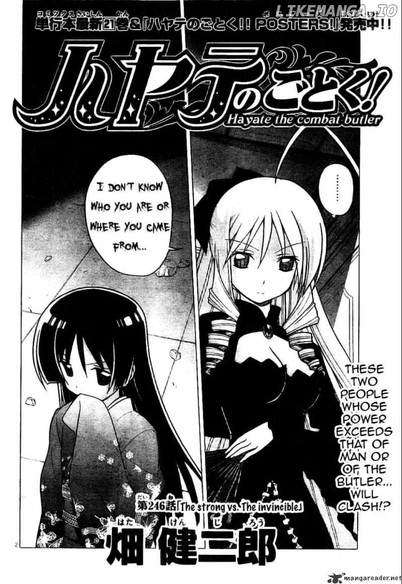 Hayate no Gotoku! chapter 246 - page 2