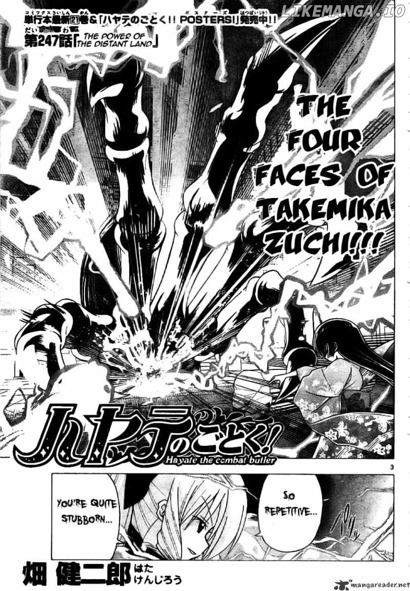Hayate no Gotoku! chapter 247 - page 3