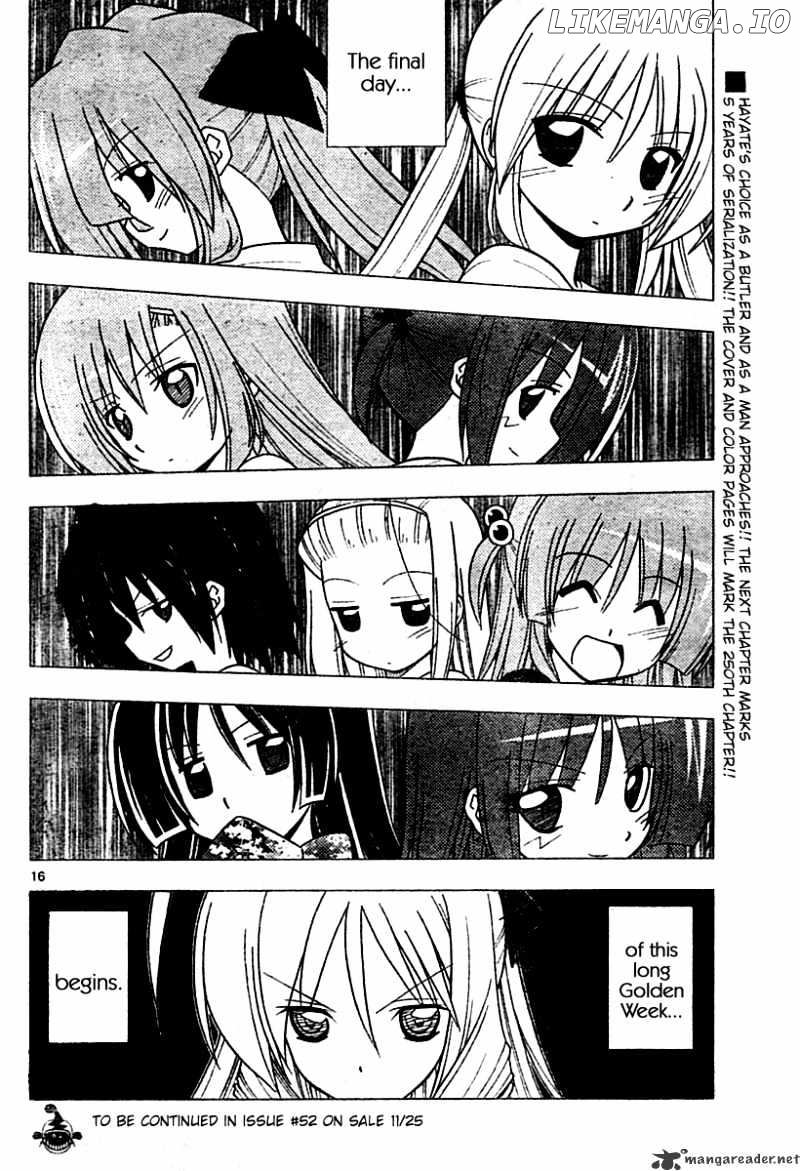Hayate no Gotoku! chapter 249 - page 16