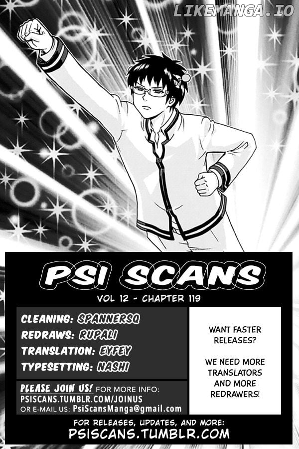 Saiki Kusuo No Sainan chapter 119 - page 1