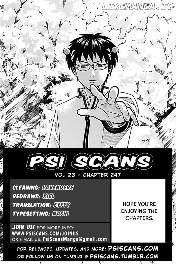 Saiki Kusuo No Sainan chapter 247 - page 1