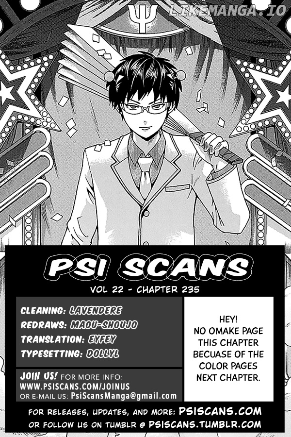 Saiki Kusuo No Sainan chapter 235 - page 1