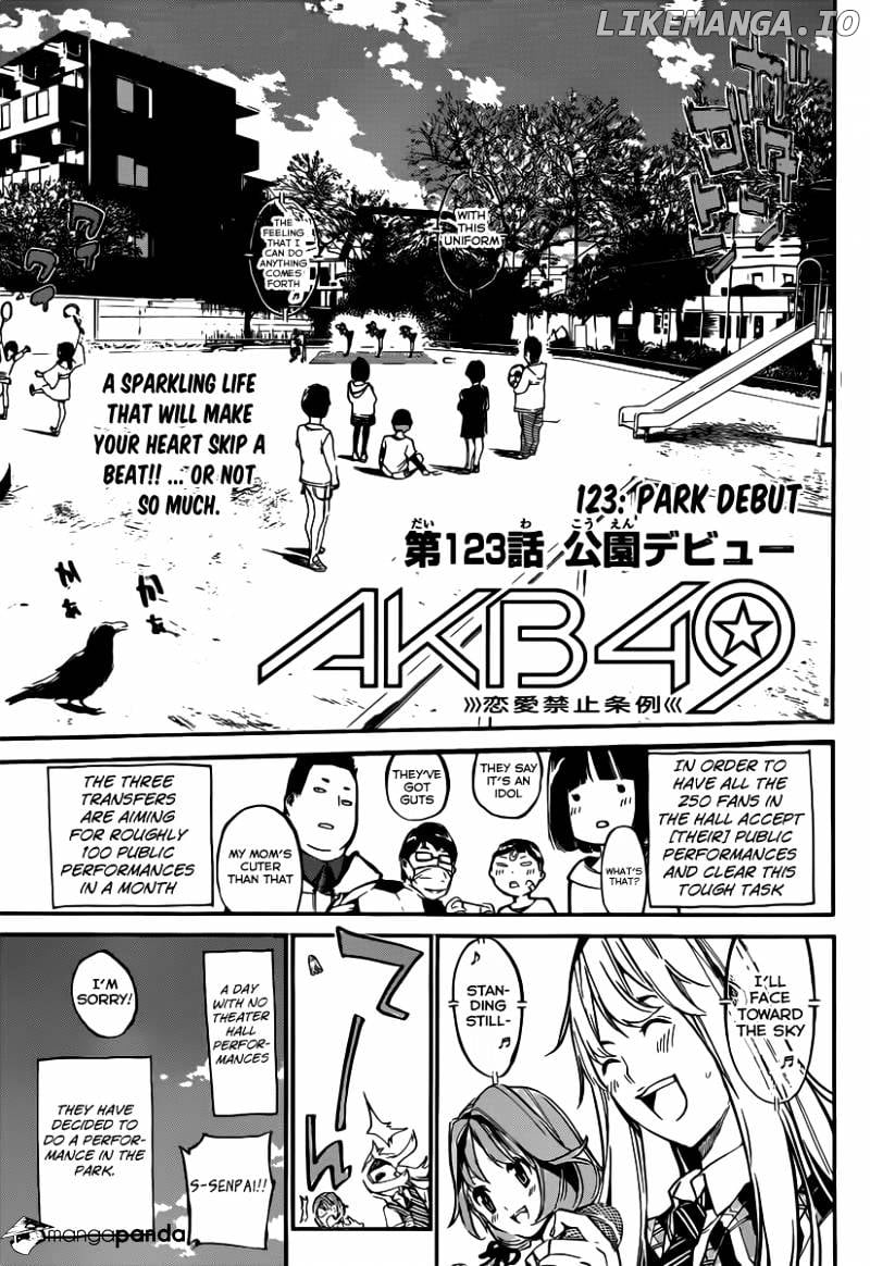 Akb49 – Renai Kinshi Jourei chapter 123 - page 4