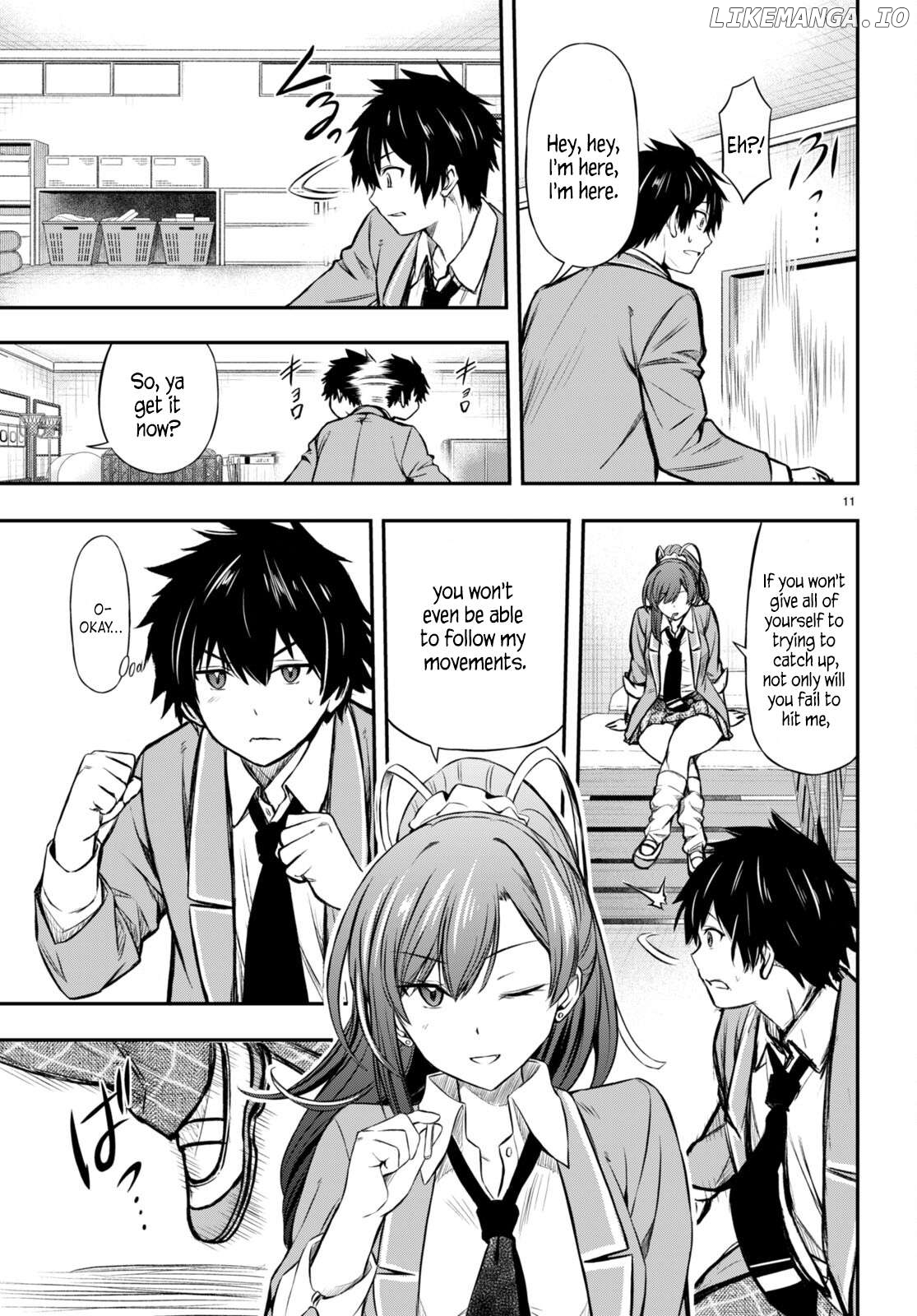 Houkago wa Kenka Saikyou no Gyaru ni Tsurekomareru Seikatsu Kanojo-tachi ni Sukarete, Boku mo Saikyou ni!? Chapter 3 - page 11