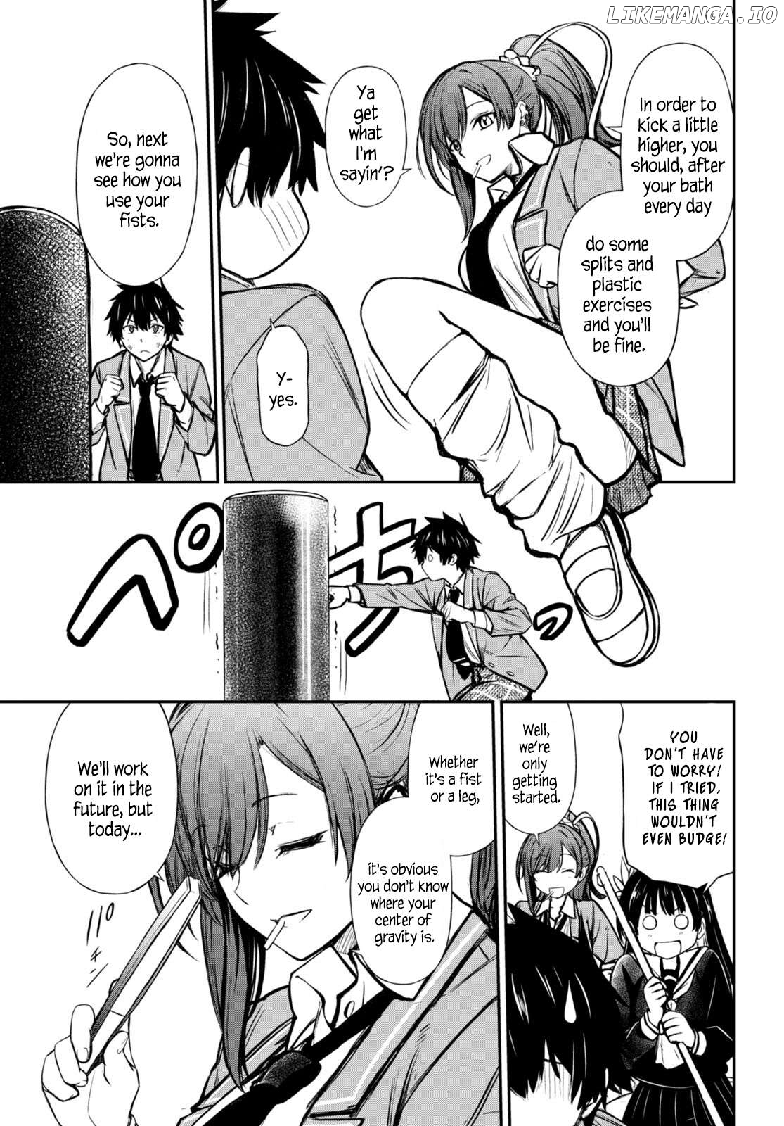 Houkago wa Kenka Saikyou no Gyaru ni Tsurekomareru Seikatsu Kanojo-tachi ni Sukarete, Boku mo Saikyou ni!? Chapter 3 - page 7