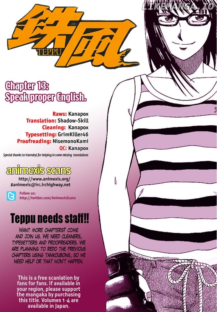 Teppuu chapter 13 - page 1