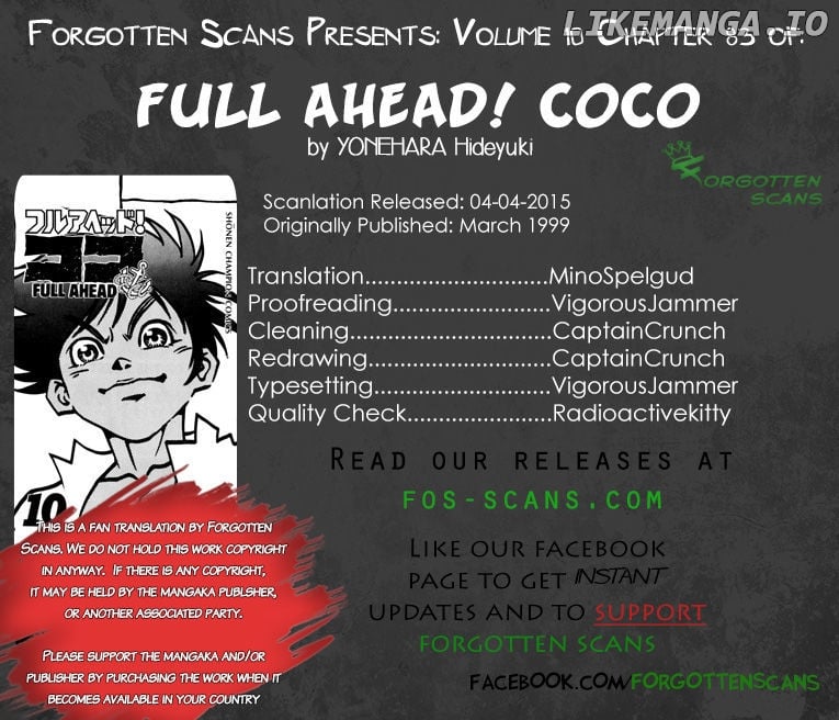 Full Ahead! Coco chapter 83 - page 1