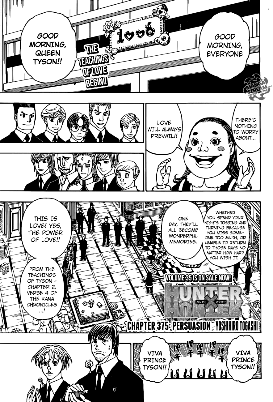 Hunter X Hunter chapter 375 - page 1