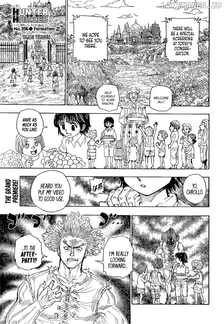 Hunter X Hunter chapter 396 - page 1