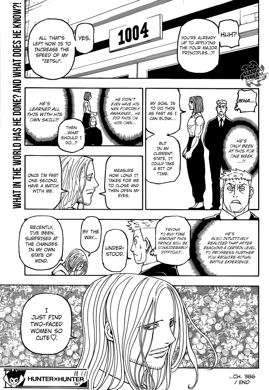 Hunter X Hunter chapter 386 - page 20