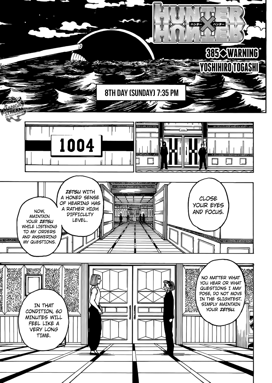 Hunter X Hunter chapter 385 - page 1