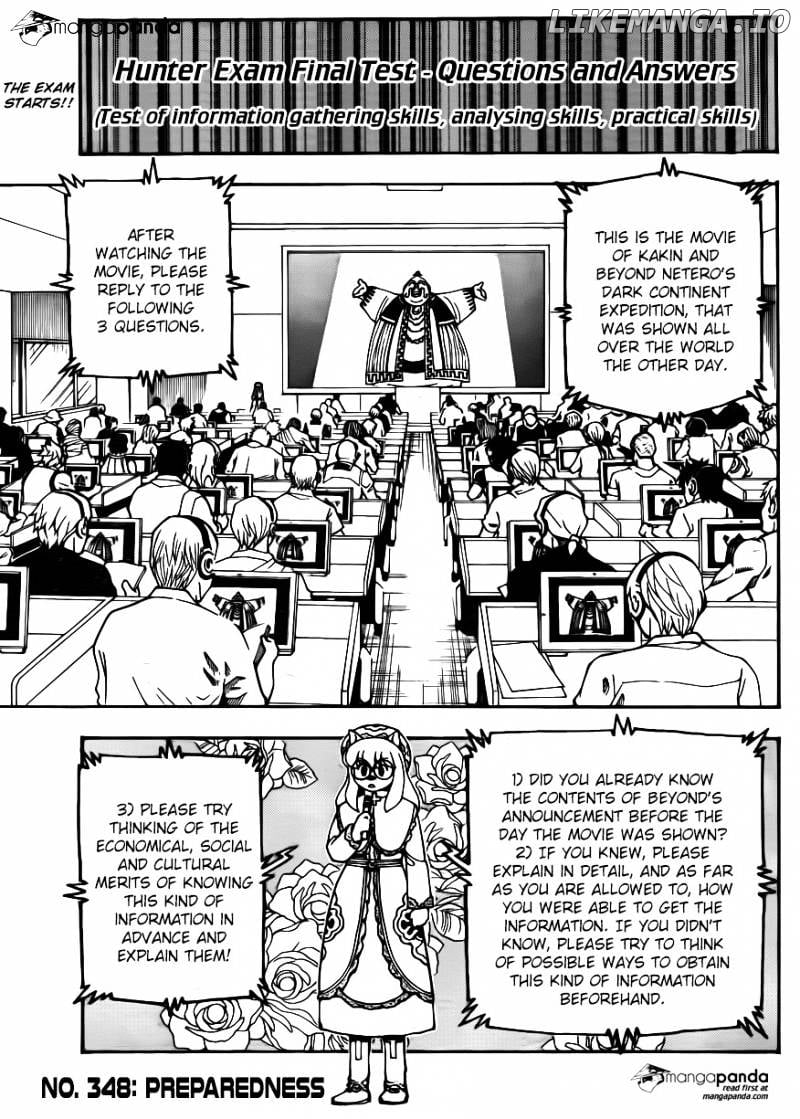 Hunter X Hunter chapter 348 - page 1