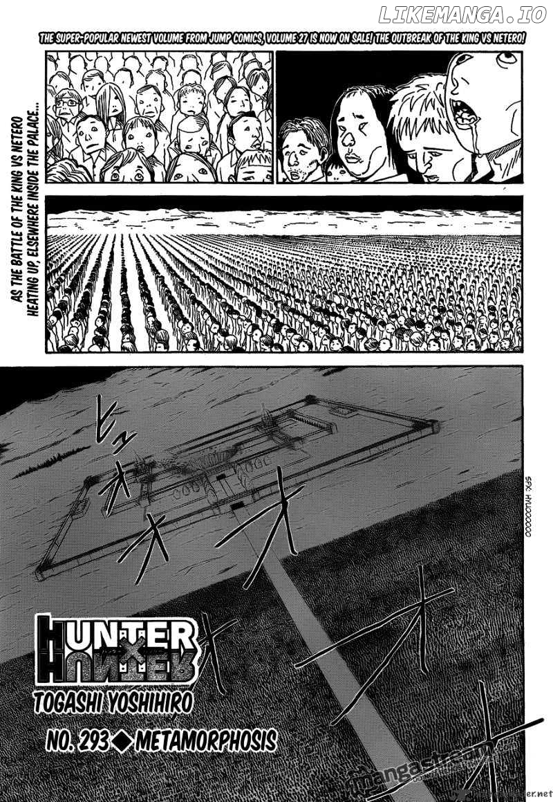 Hunter X Hunter chapter 293 - page 1