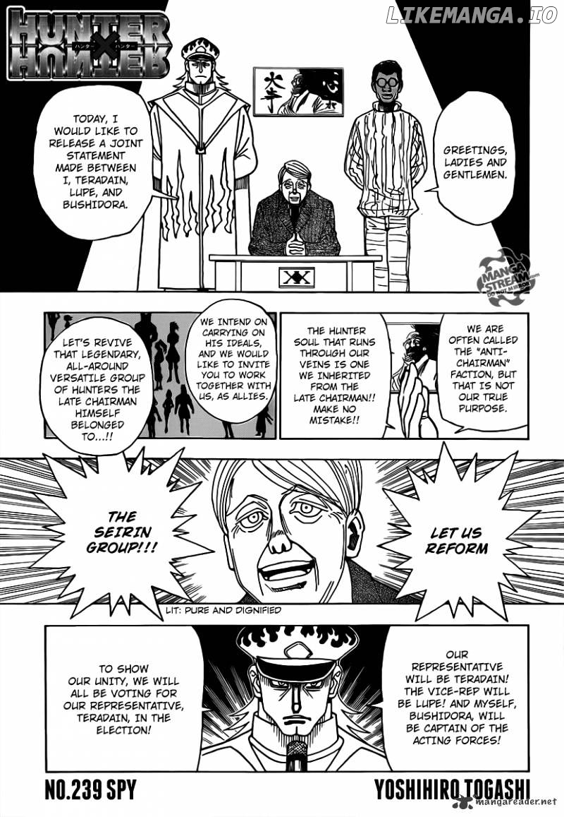 Hunter X Hunter chapter 329 - page 1