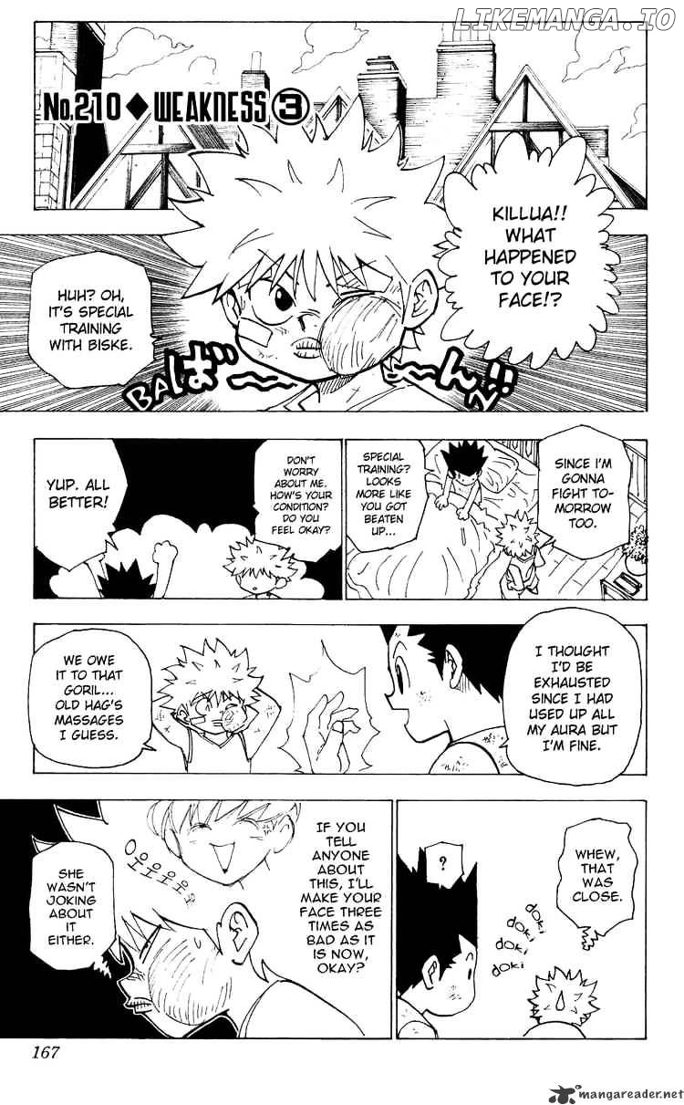 Hunter X Hunter chapter 210 - page 1