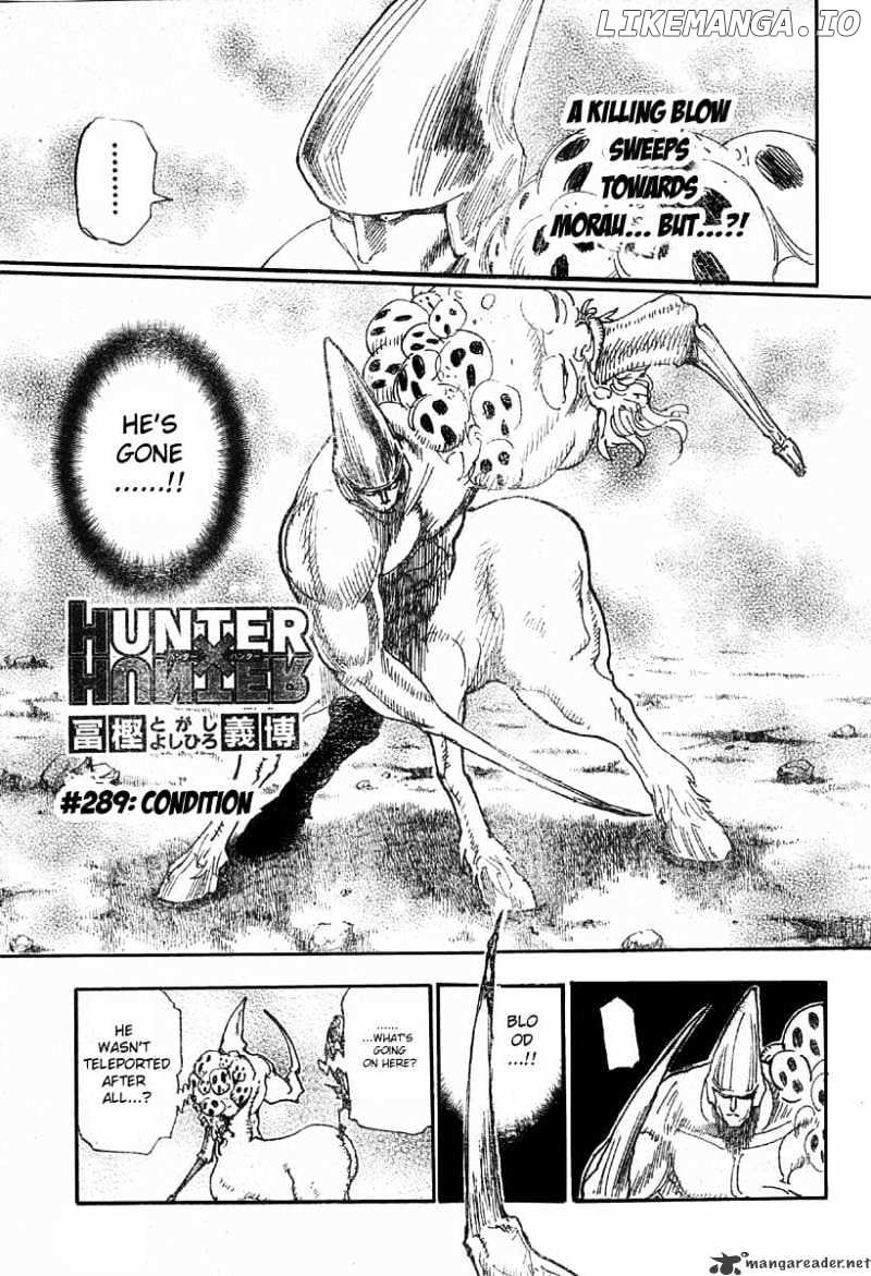 Hunter X Hunter chapter 289 - page 2