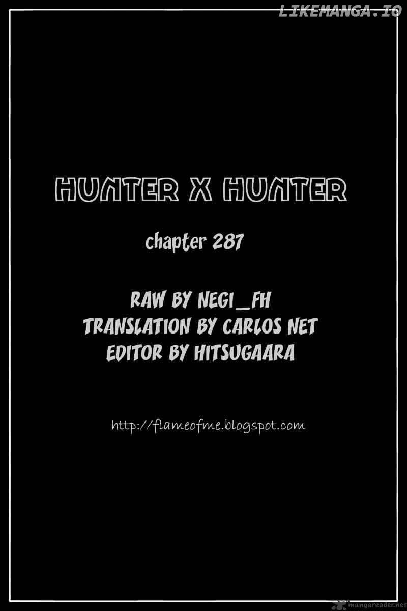 Hunter X Hunter chapter 287 - page 18