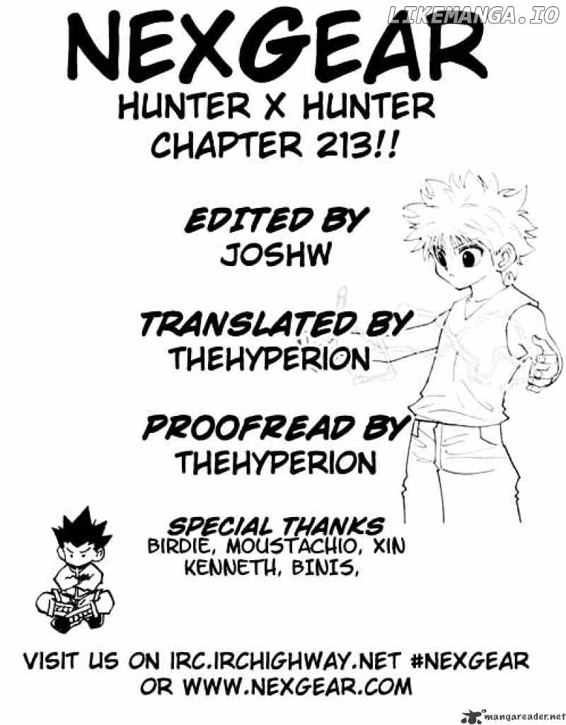 Hunter X Hunter chapter 213 - page 1