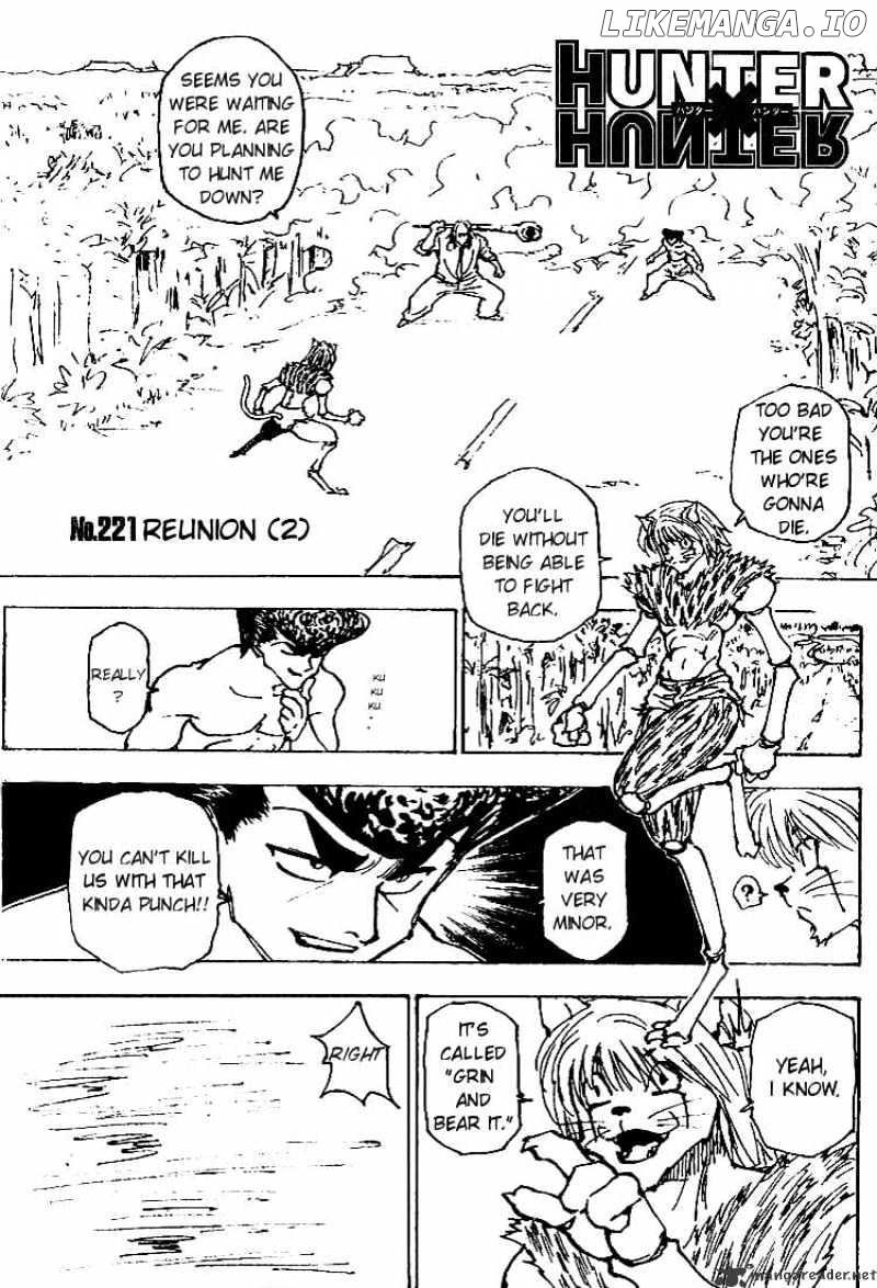 Hunter X Hunter chapter 221 - page 1