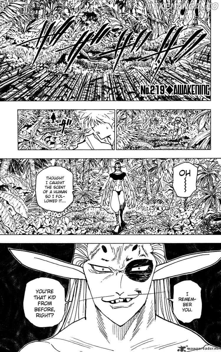 Hunter X Hunter chapter 219 - page 1