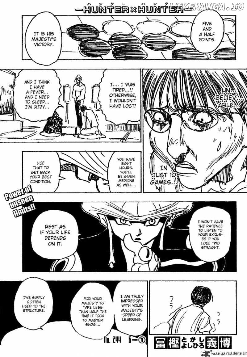 Hunter X Hunter chapter 244 - page 1