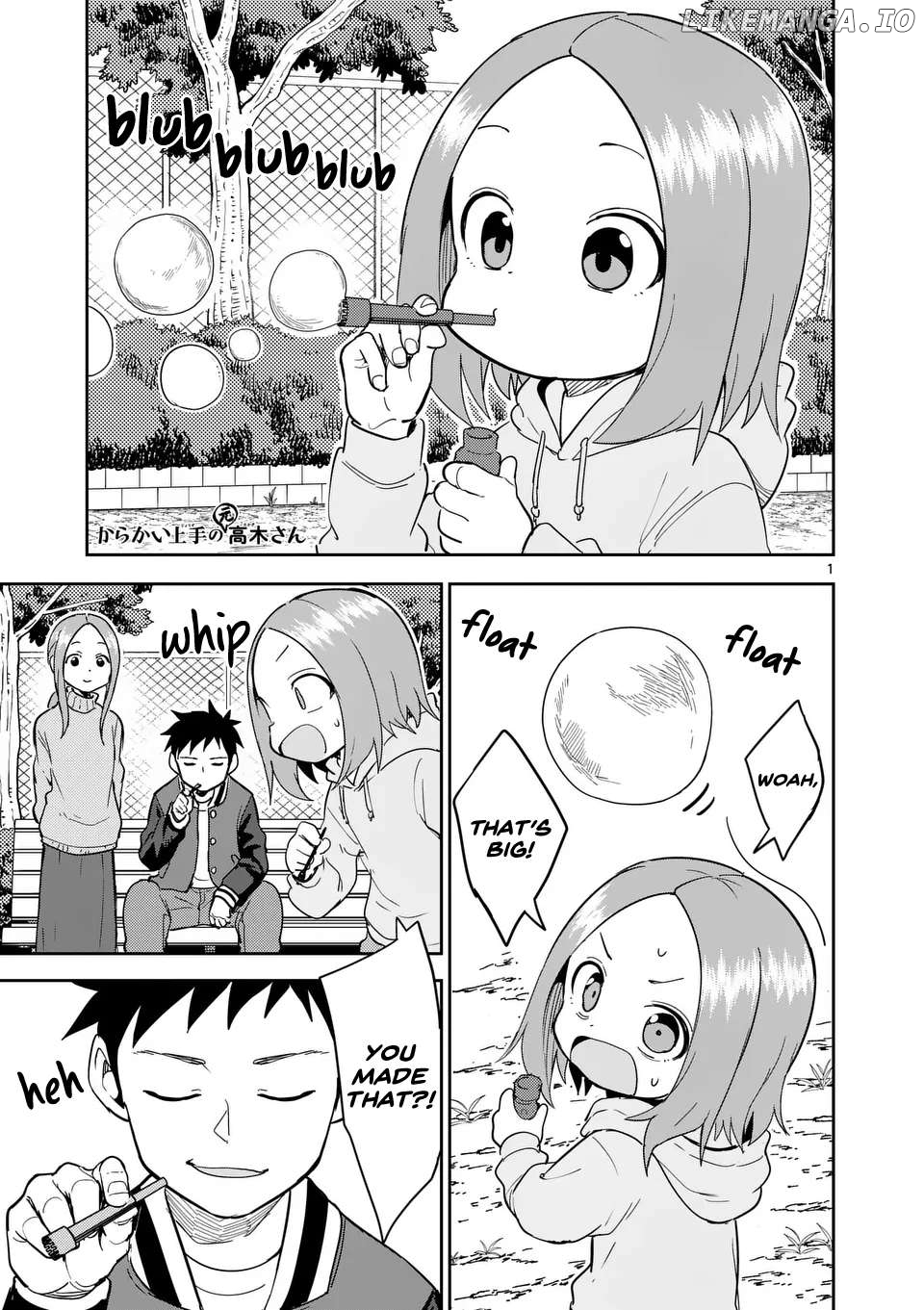 Karakai Jouzu no (Moto) Takagi-san Chapter 307 - page 1