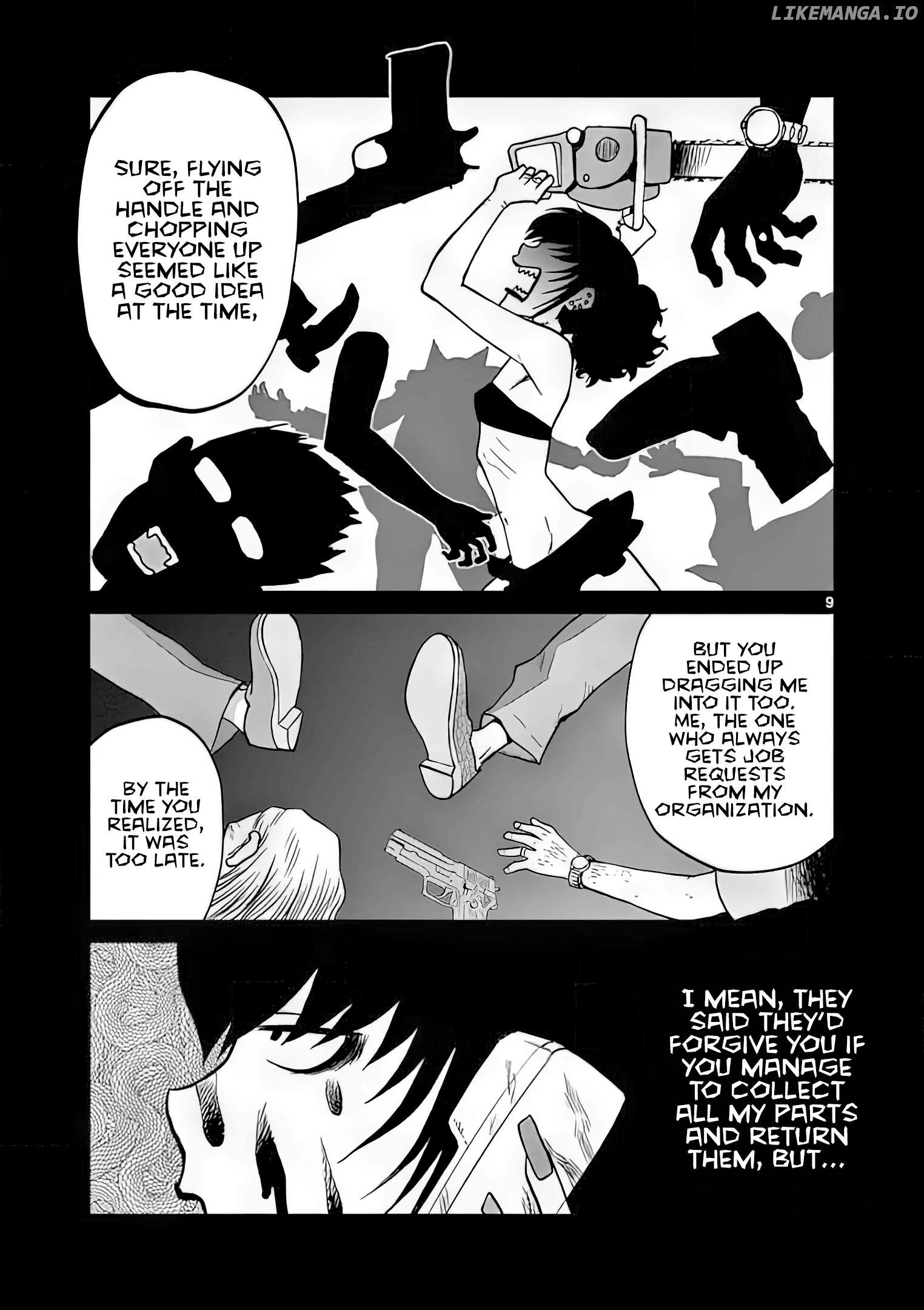 Black Lagoon: Sawyer the Cleaner - Dismemberment! Gore Gore Girl Chapter 3 - page 9