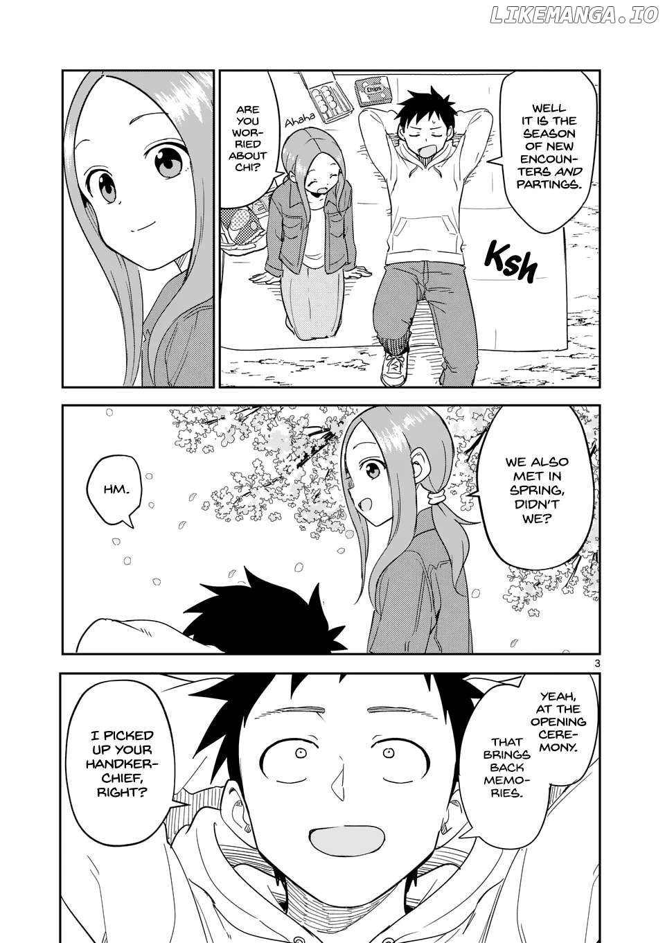 Karakai Jouzu no (Moto) Takagi-san Chapter 309 - page 3