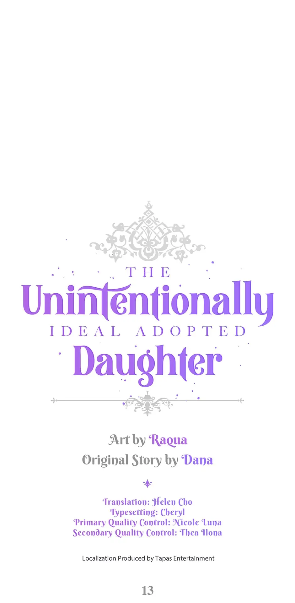 The Unintentionally Ideal Adopted Daughter Chapter 13 - page 1