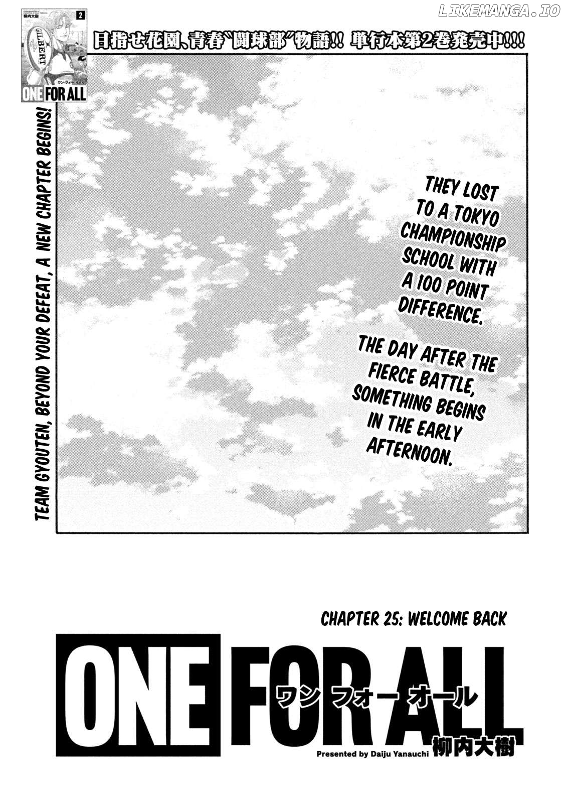 One for All Chapter 25 - page 1