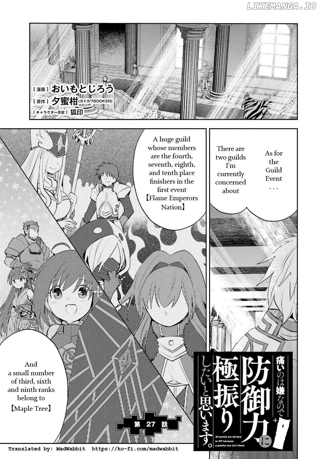 Itai No Wa Iya Nanode Bougyo-Ryoku Ni Kyokufuri Shitai To Omoimasu chapter 27 - page 1