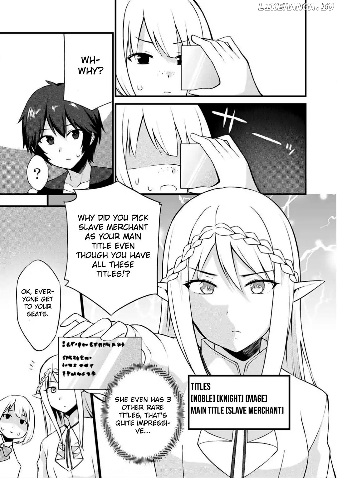 Dorei Shounin Shika Sentakushi Ga Nai desu Yo? ~Harem? Nani sore oishii no?~ chapter 2 - page 7