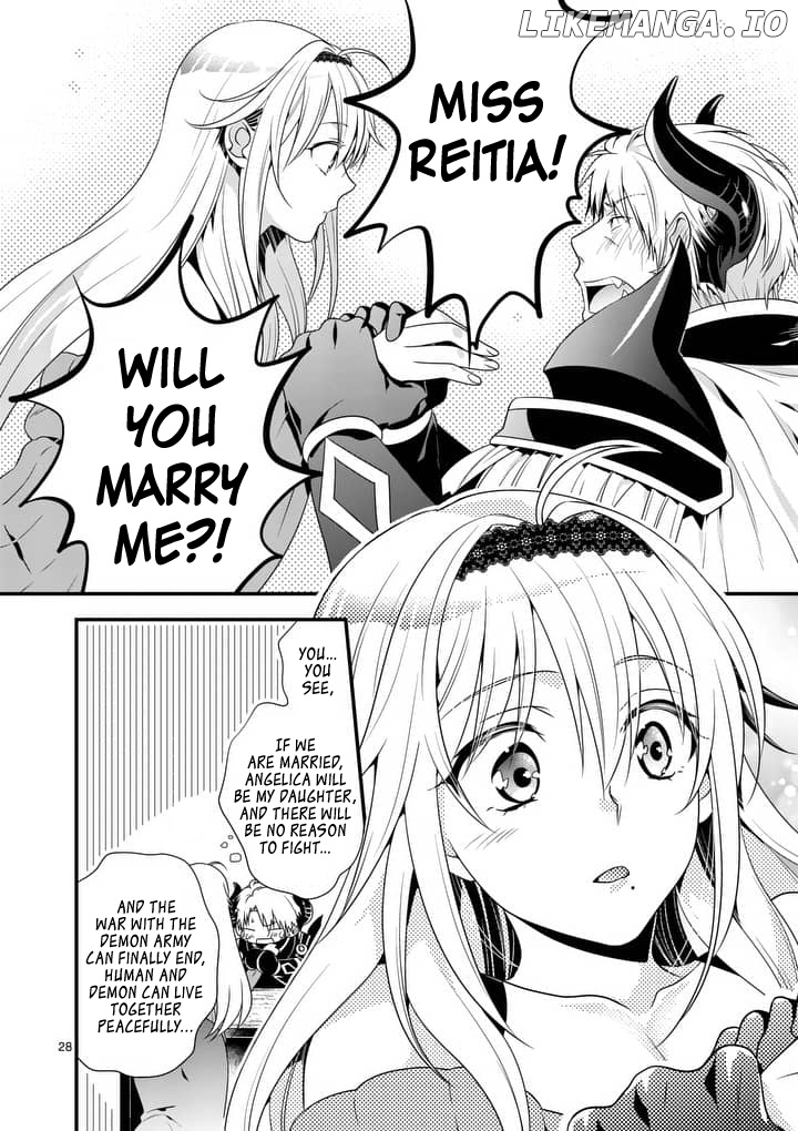 Maou desu. Onna Yuusha no Hahaoya to Saikon Shita no de, Onna Yuusha ga Giri no Musume ni Narimashita. chapter 1 - page 28