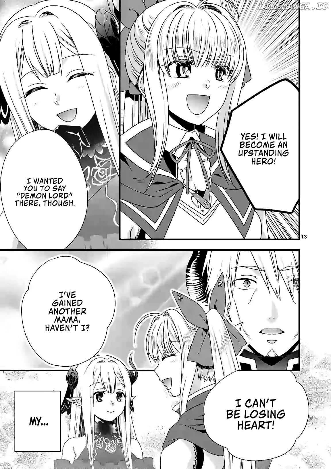 Maou desu. Onna Yuusha no Hahaoya to Saikon Shita no de, Onna Yuusha ga Giri no Musume ni Narimashita. chapter 26 - page 14